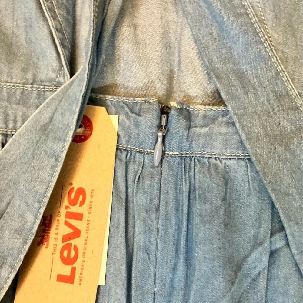 Levi’s | Joelle Back-Tie Twill Dress - Picture 9 of 11